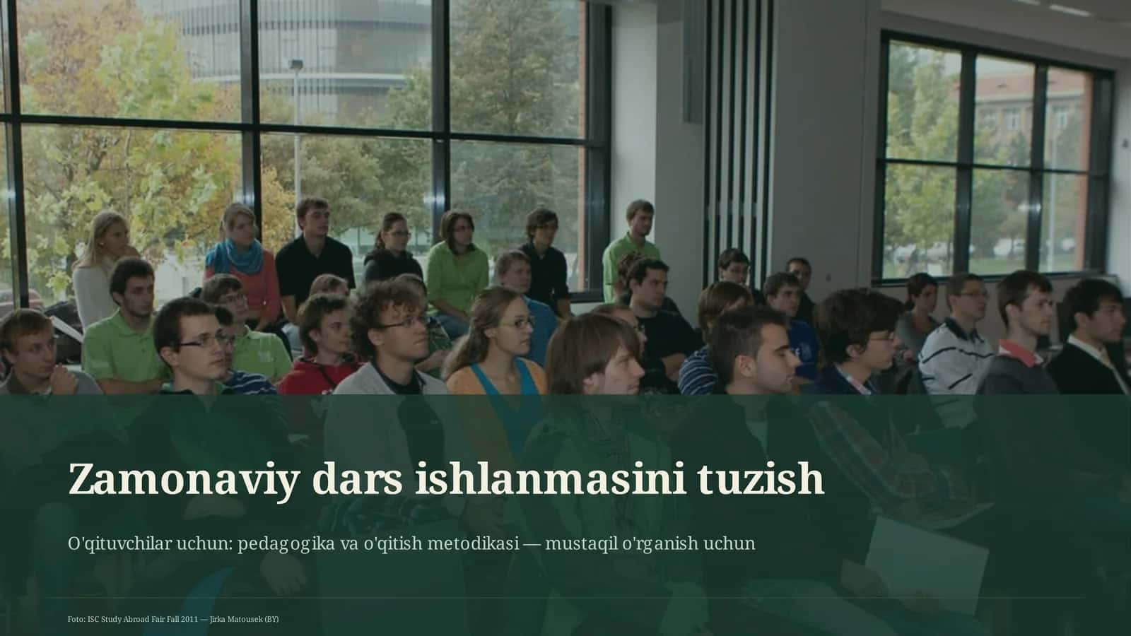 Zamonaviy dars ishlanmasini tuzish