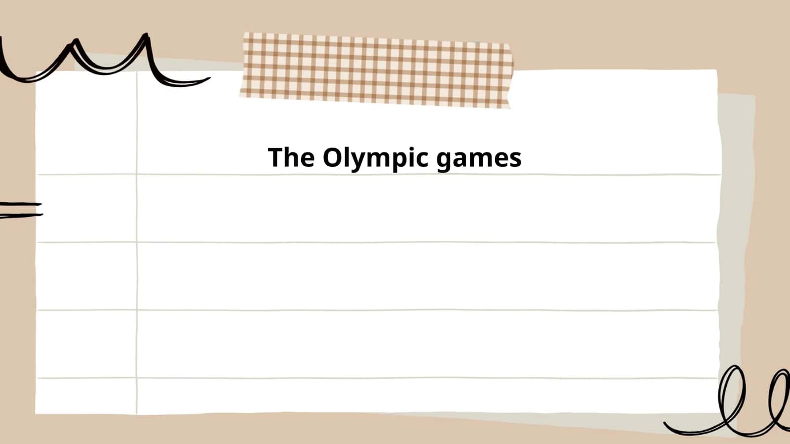 The Olympic games