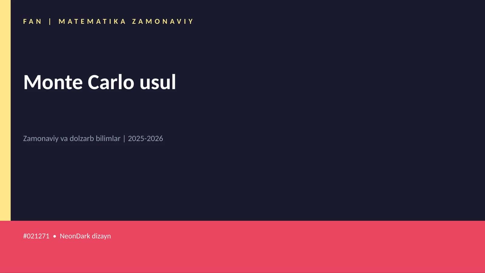 Monte Carlo usul
