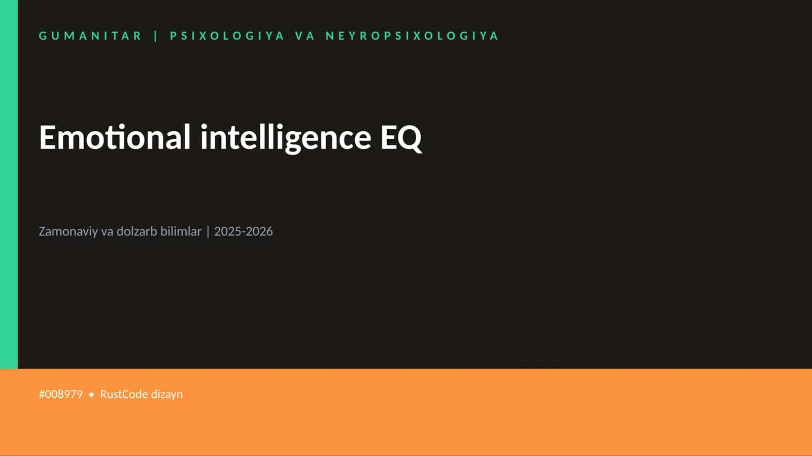 Emotional intelligence EQ