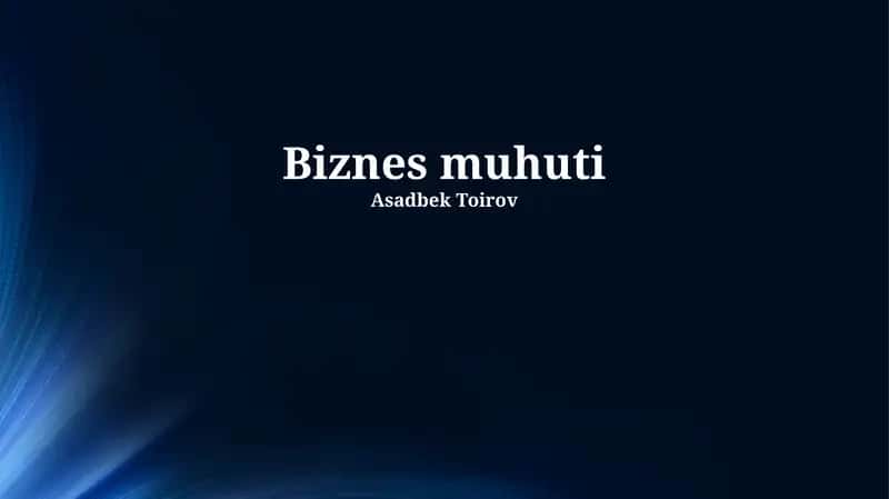 Biznes muhuti