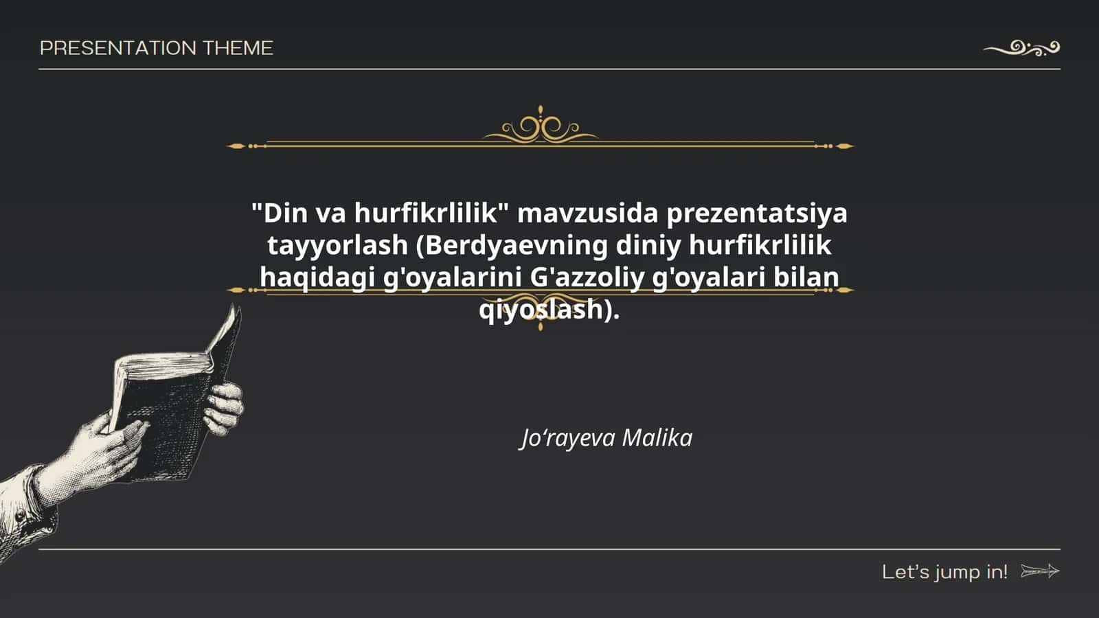 "Din va hurfikrlilik"