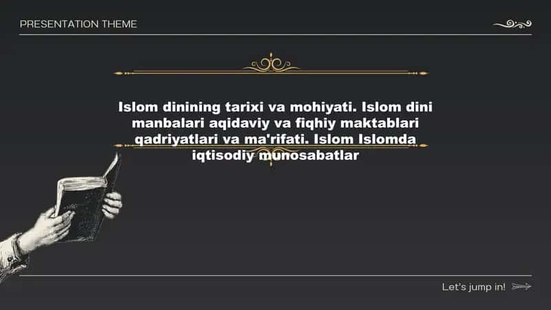 Islom dinining tarixi va mohiyati
