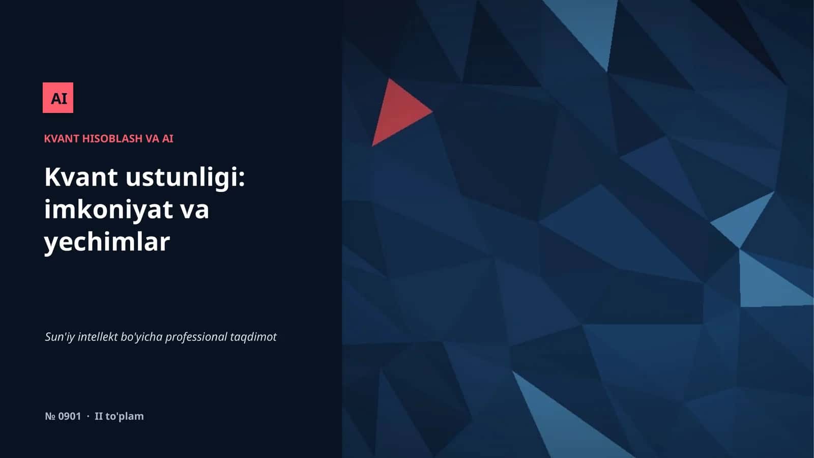 KVANT HISOBLASH VA AI