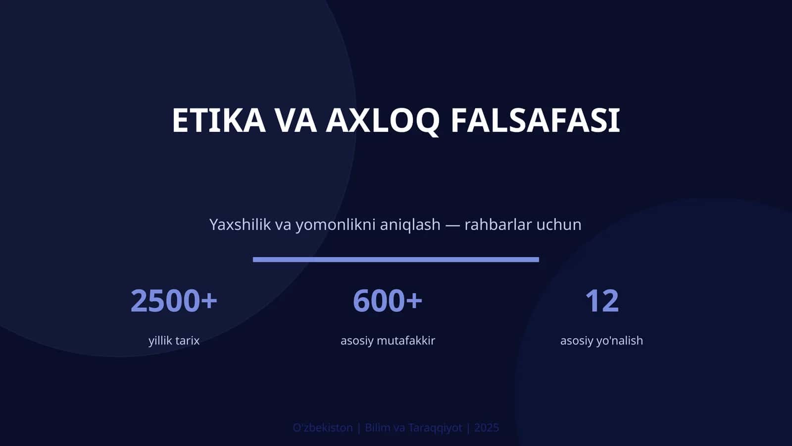ETIKA VA AXLOQ FALSAFASI