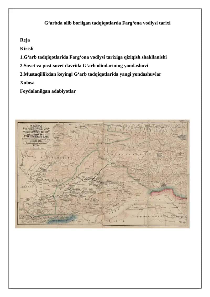 Farg‘ona vodiysi tarixi