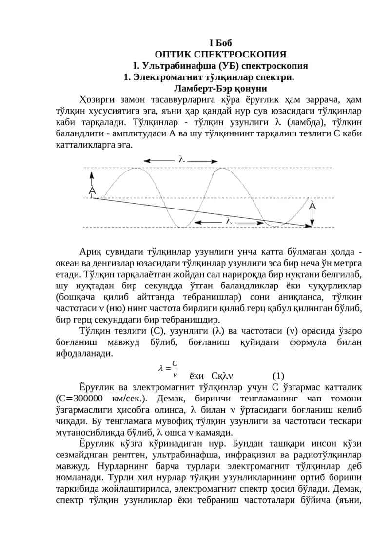 Оптик Спектроскопия