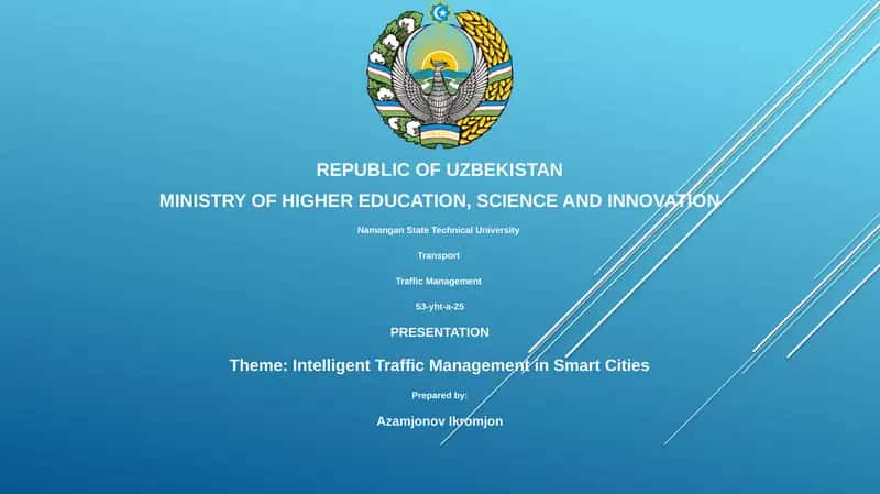 Intelligent Traffic Management in Smart Cities