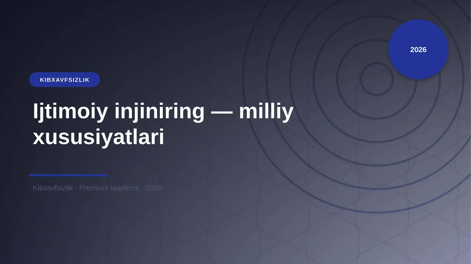 Ijtimoiy injiniring — milliy xususiyatlari