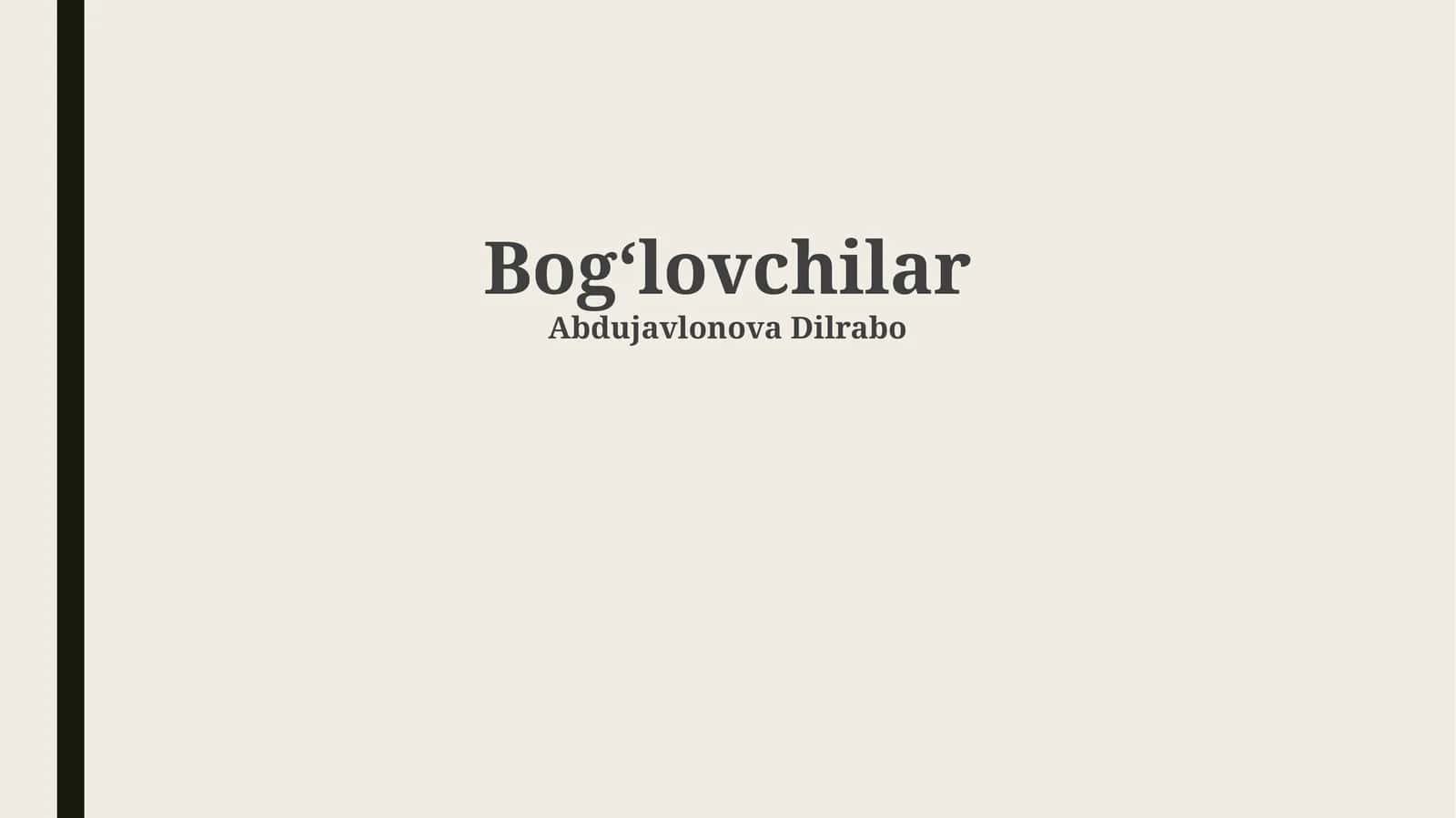 Bogʻlovchilar