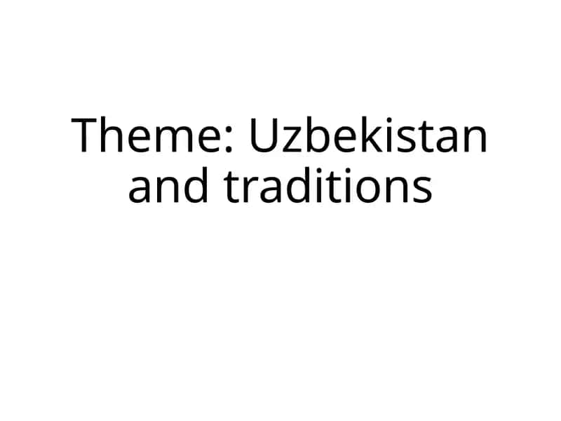 Yangi Yil celebration in Uzbekistan
