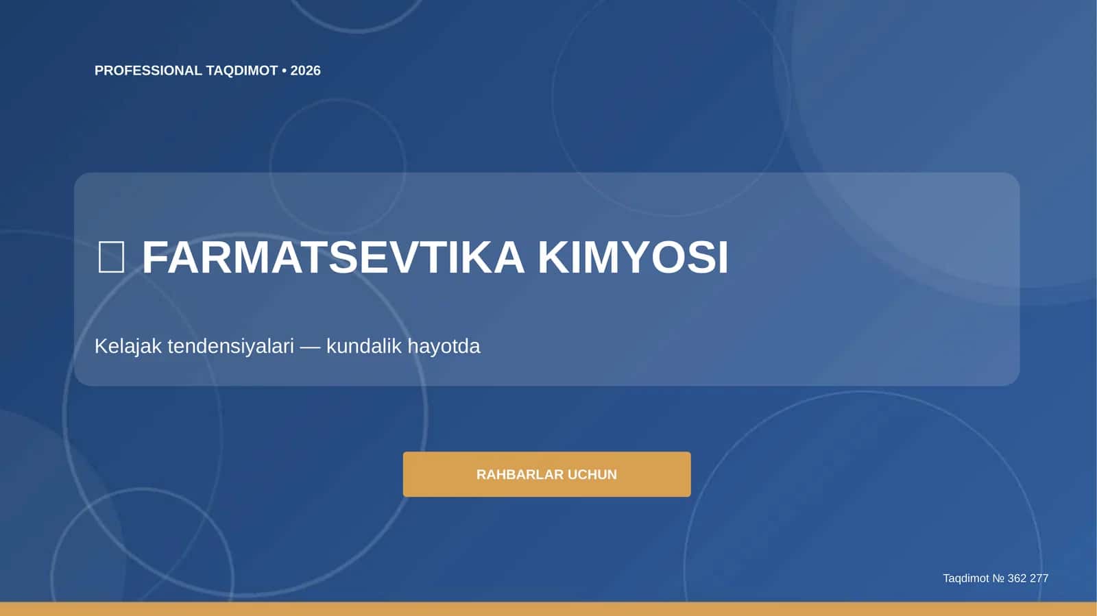 Farmatsevtika Kimyosi: Kelajak Tendensiyalari (Kundalik Hayotda)