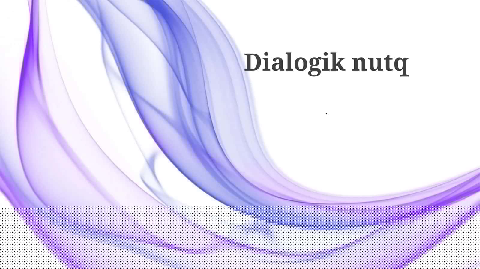 Dialogik nutq