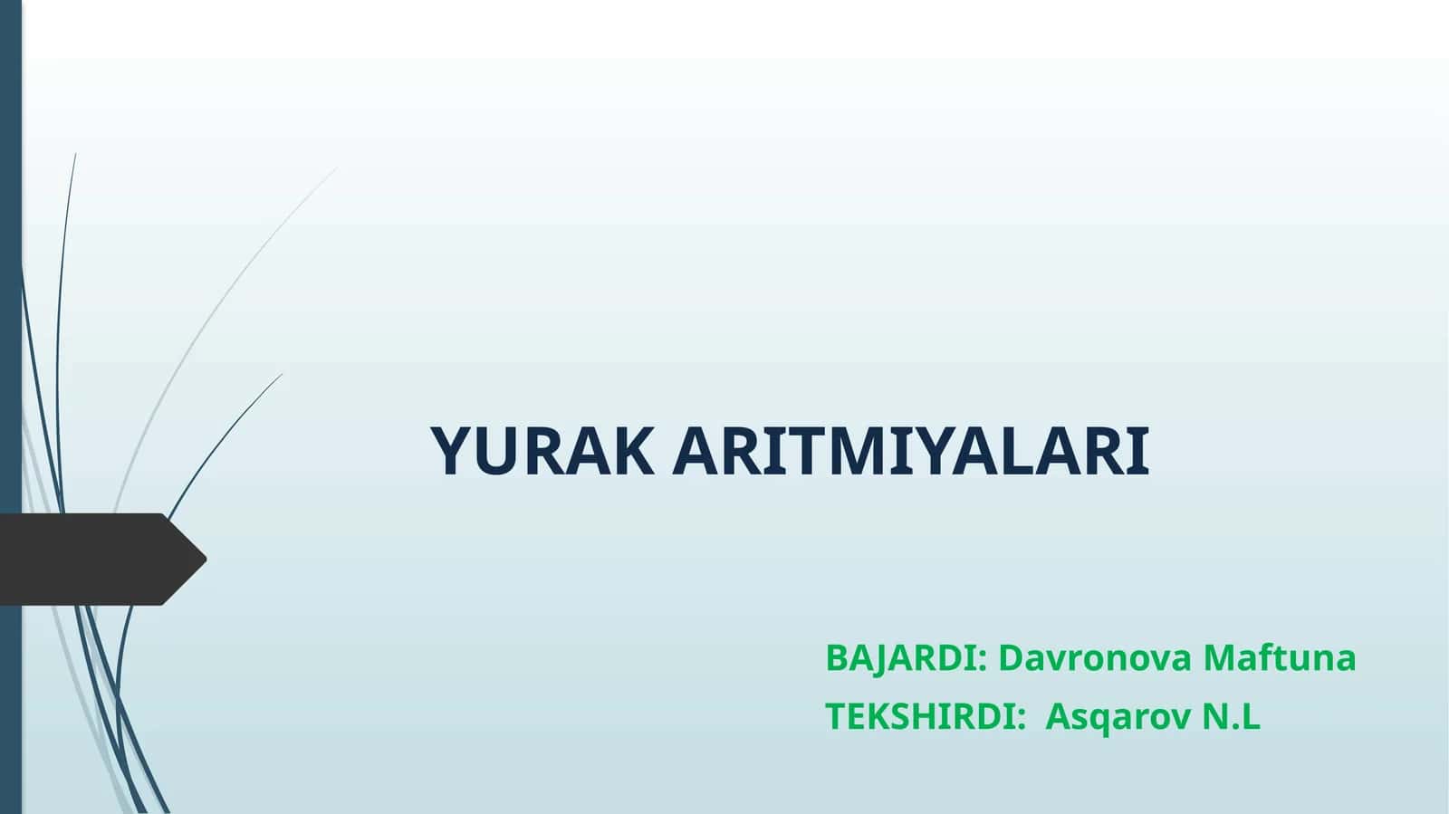YURAK ARITMIYALARI