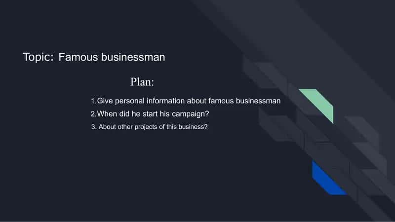 Famous businessman
