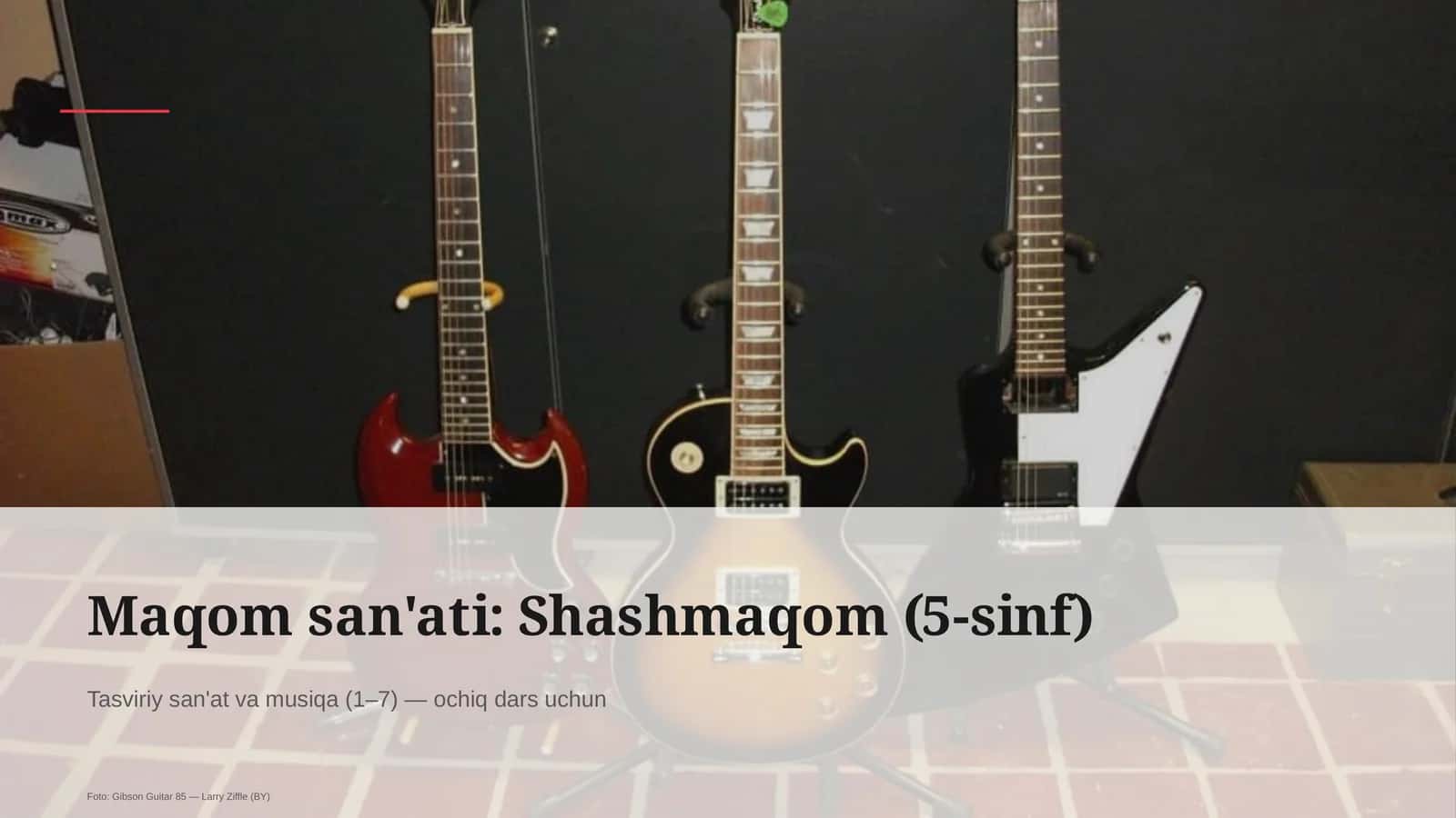 Maqom san'ati: Shashmaqom (5-sinf)