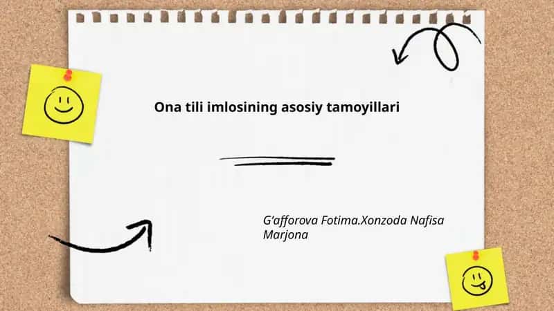Ona tili imlosining asosiy tamoyillari