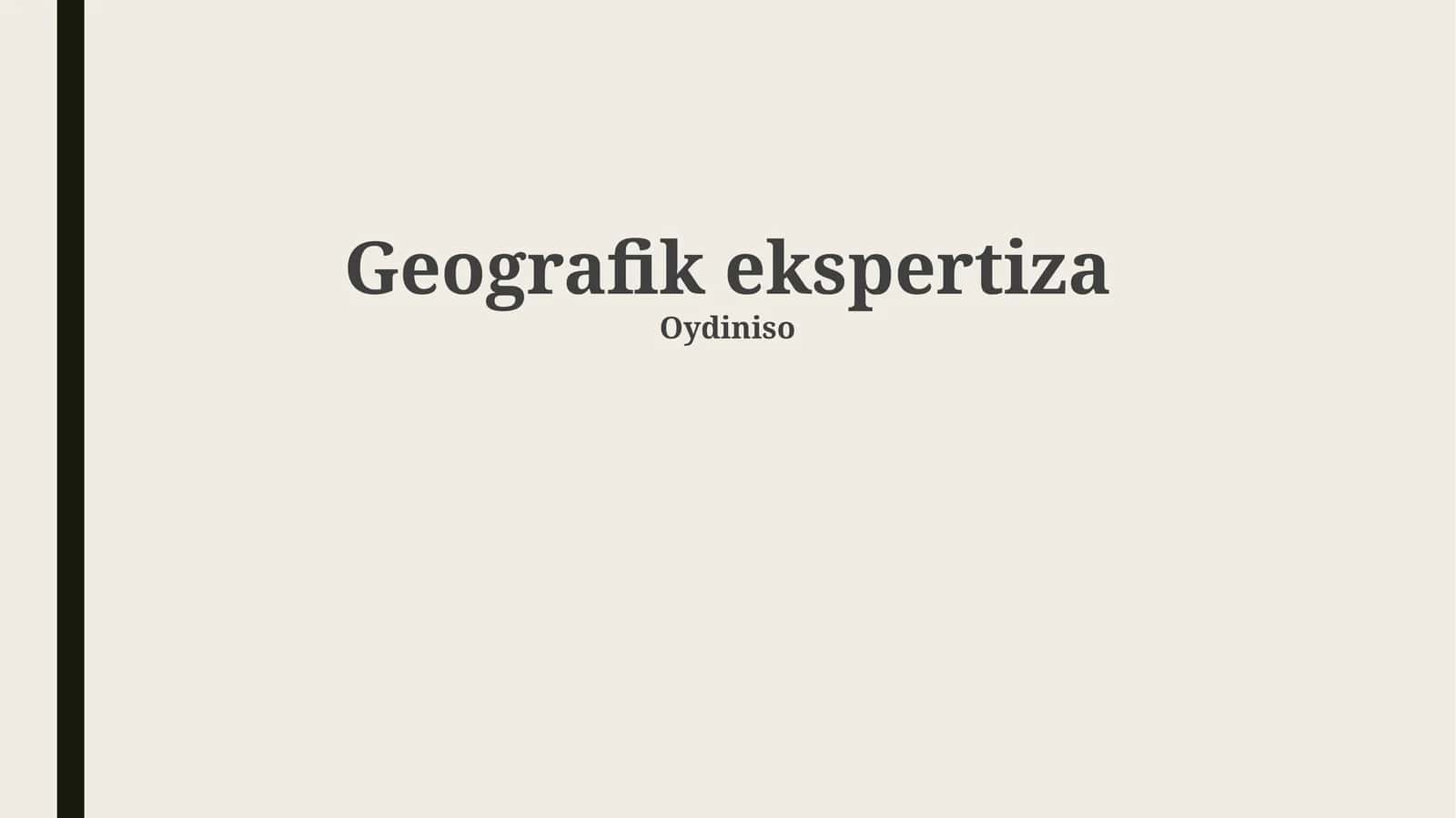 Geografik ekspertiza