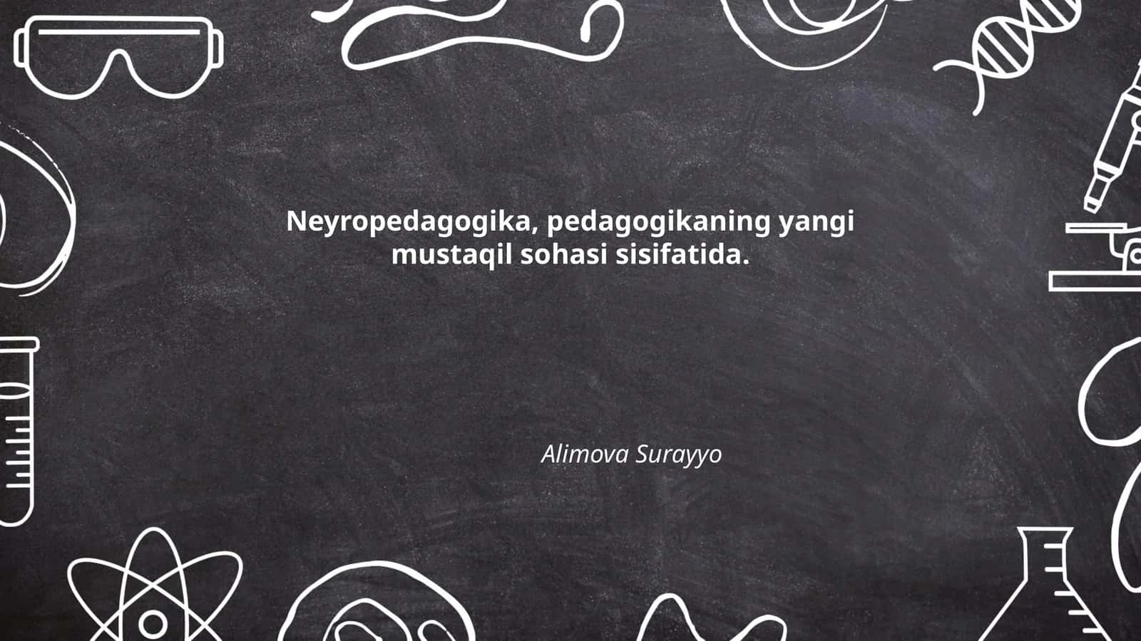 Neyropedagogika, pedagogikaning yangi mustaqil sohasi sisifatida