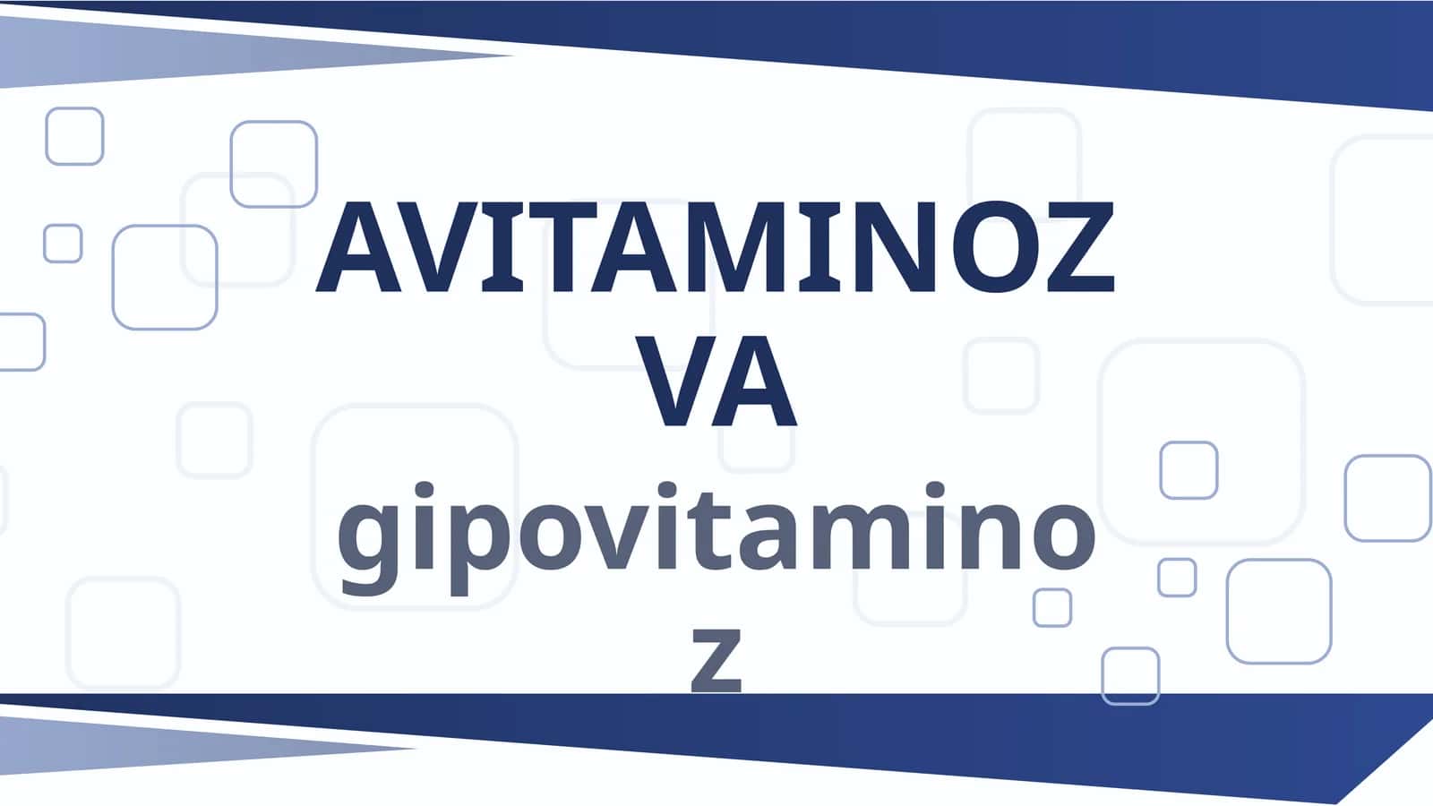 Vitaminlar