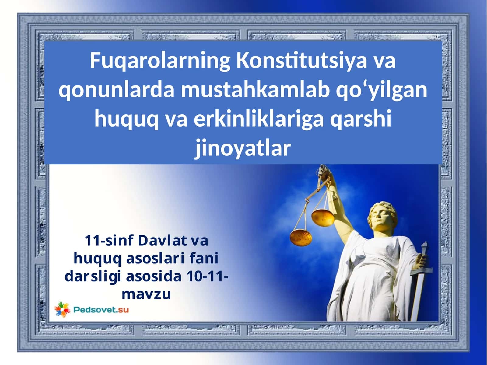 Odamsavdosiga qarshi jinoyatlar