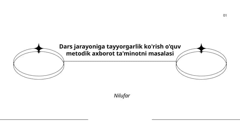 Dars jarayoniga tayyorgarlik ko'rish o'quv metodik axborot ta'minotni masalasi