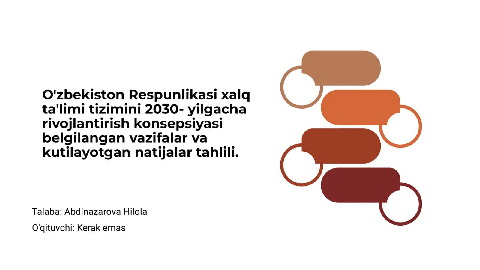 O'zbekiston Respublikasi Ta'lim Sifati Strategiyasi
