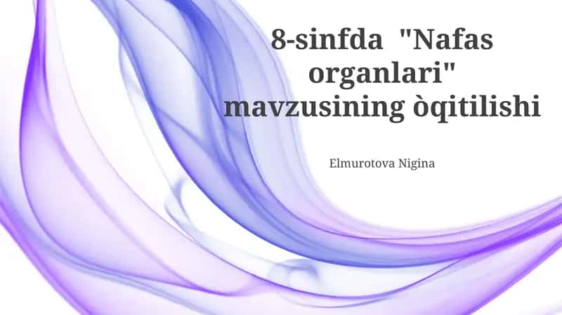 Nafas organlari