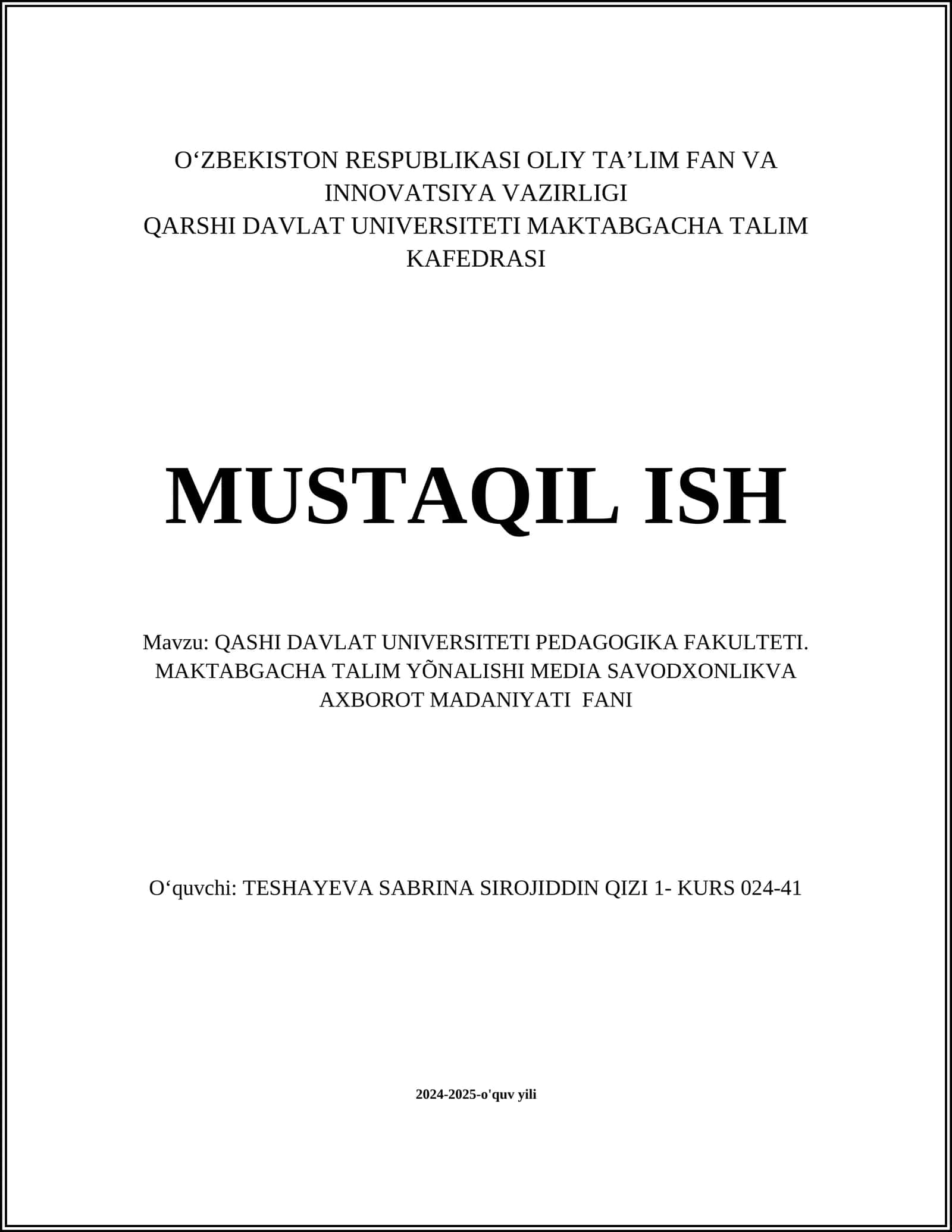 Media savodxonlikning asosiy tushunchalari