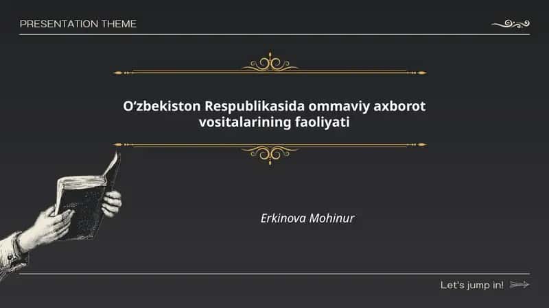 Ommaviy axborot vositalarining qonunchilik asoslari