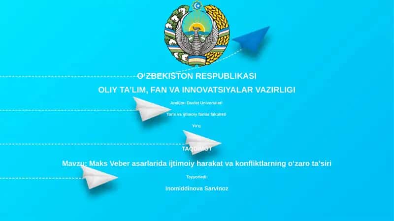 Maks Veber asarlarida ijtimoiy harakat va konfliktlarning oʻzaro taʼsiri