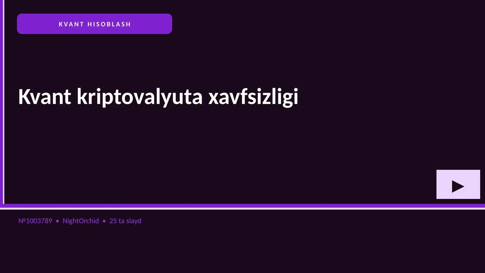 Kvant kriptovalyuta xavfsizligi