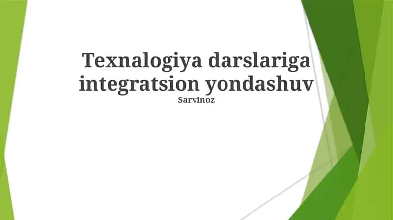 A strategy for implementing technology lessons with integrated guidance, ensuring equal opportunities and advantages of integrated guidance for all students 1