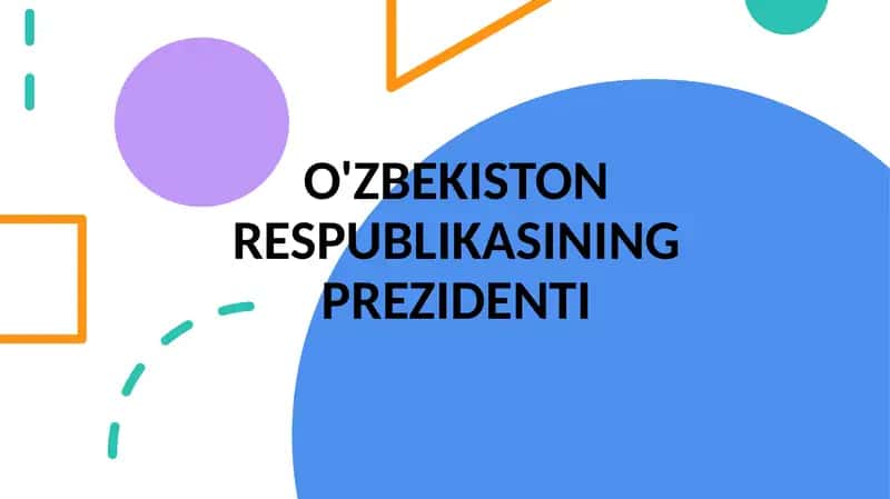 O'zbekiston Respublikasining Prezidenti
