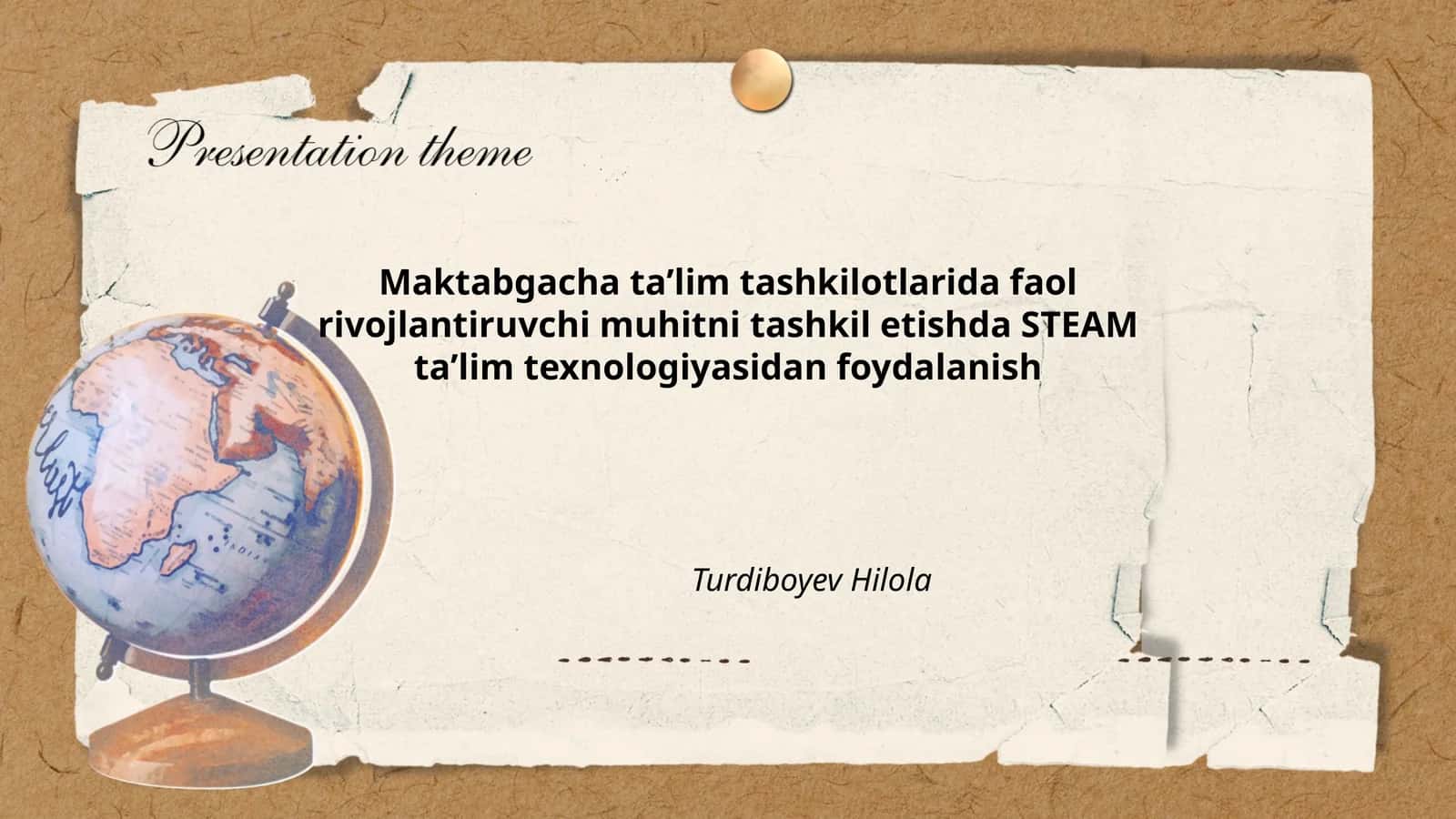 Maktabgacha taʼlimda STEAM yondashuvi
