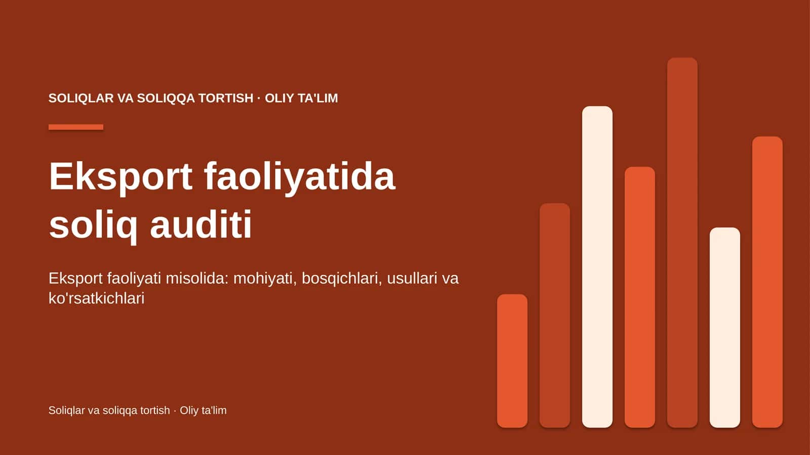 eksport faoliyatida soliq auditi 3461