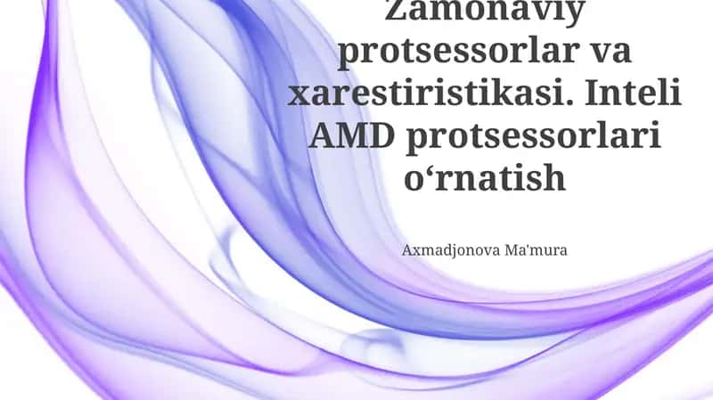 Zamonaviy protsessorlar