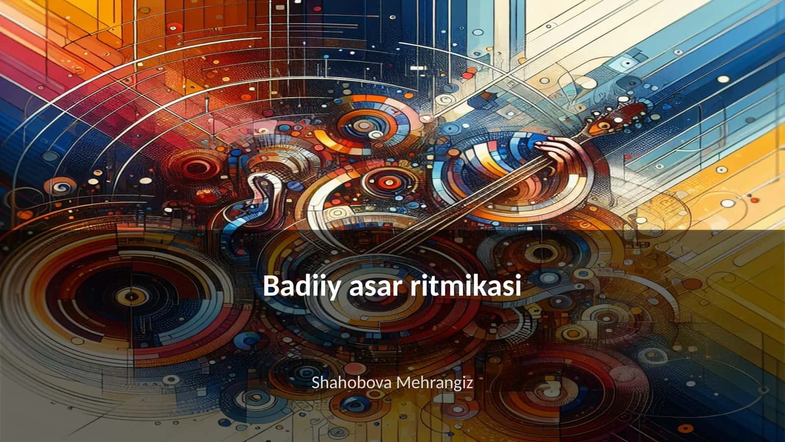 Badiiy asar ritmikasi
