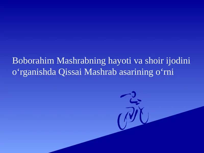 Qissai Mashrab asarining o‘rni