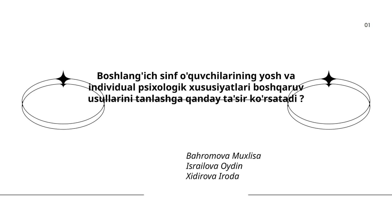 Boshlang'ich sinf o'quvchilarining yosh va individual psixologik xususiyatlari boshqaruv usullarini tanlashga qanday ta'sir ko'rsatadi?