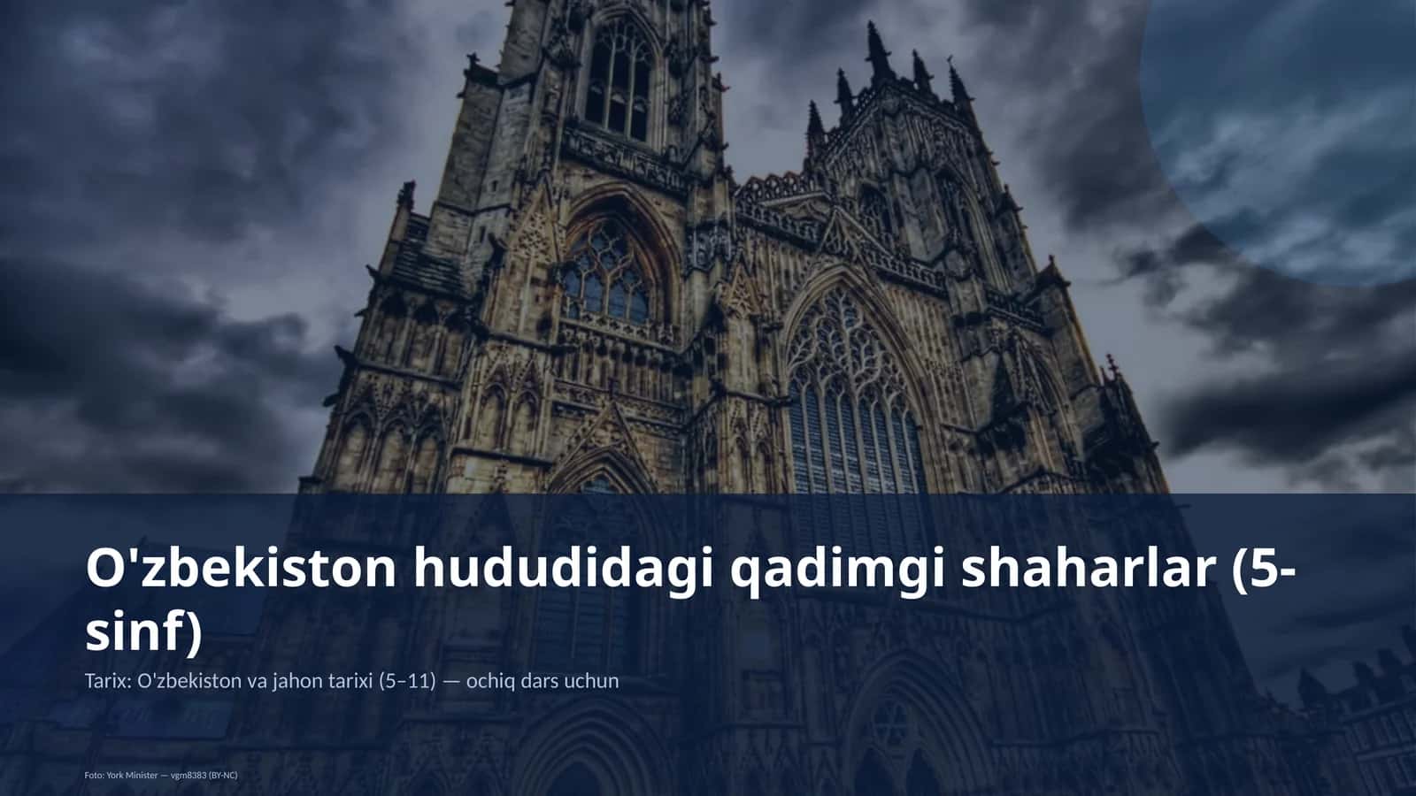 O'zbekiston hududidagi qadimgi shaharlar (5-sinf)