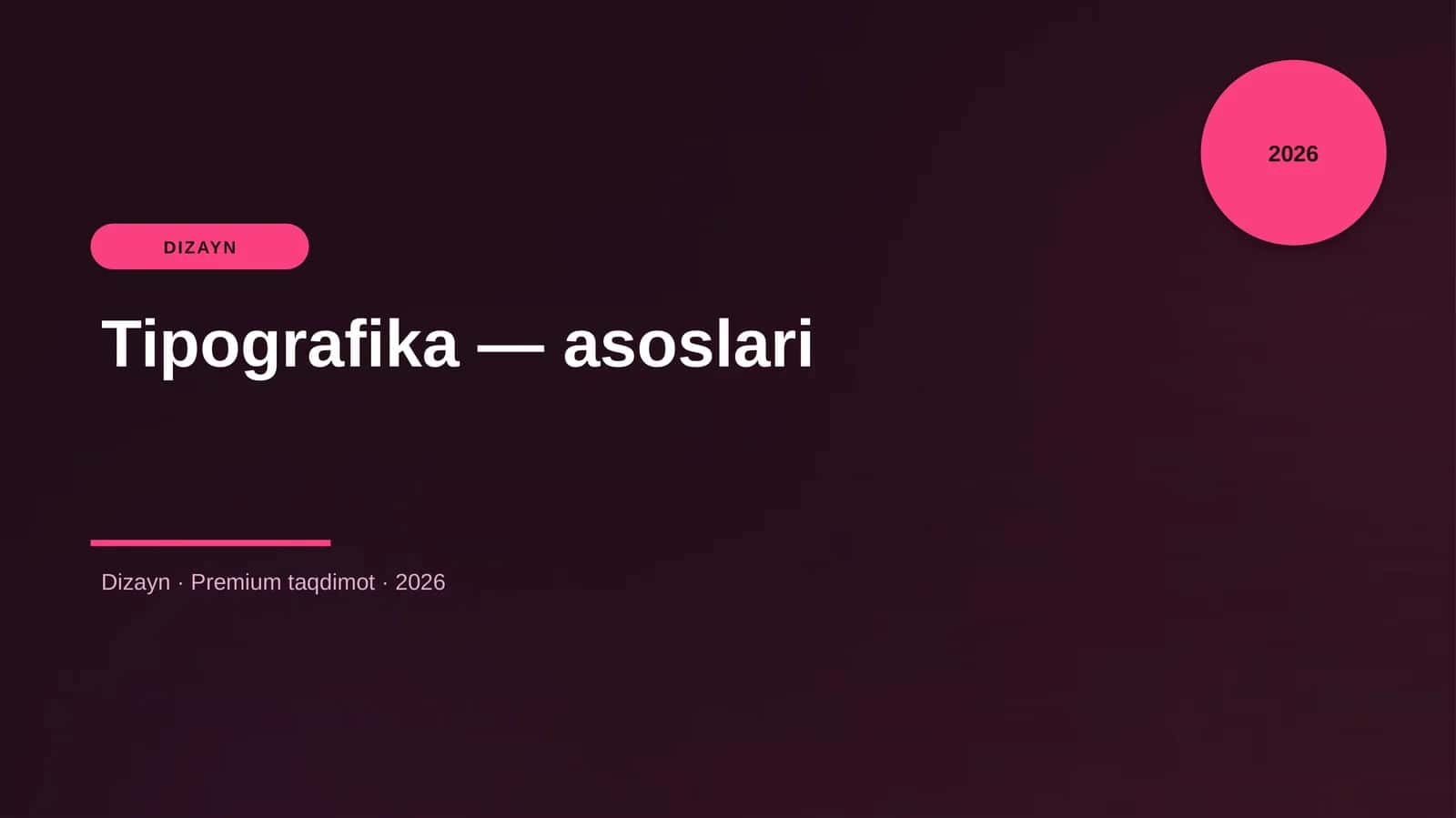 Tipografika — asoslari
