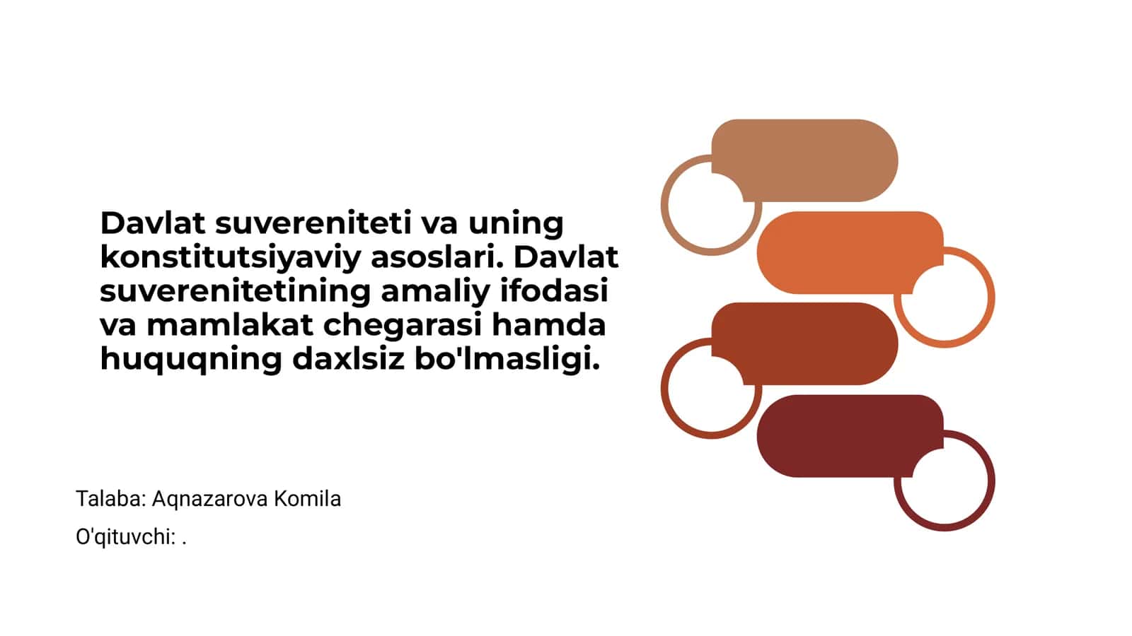 Davlat suvereniteti va uning konstitutsiyaviy asoslari