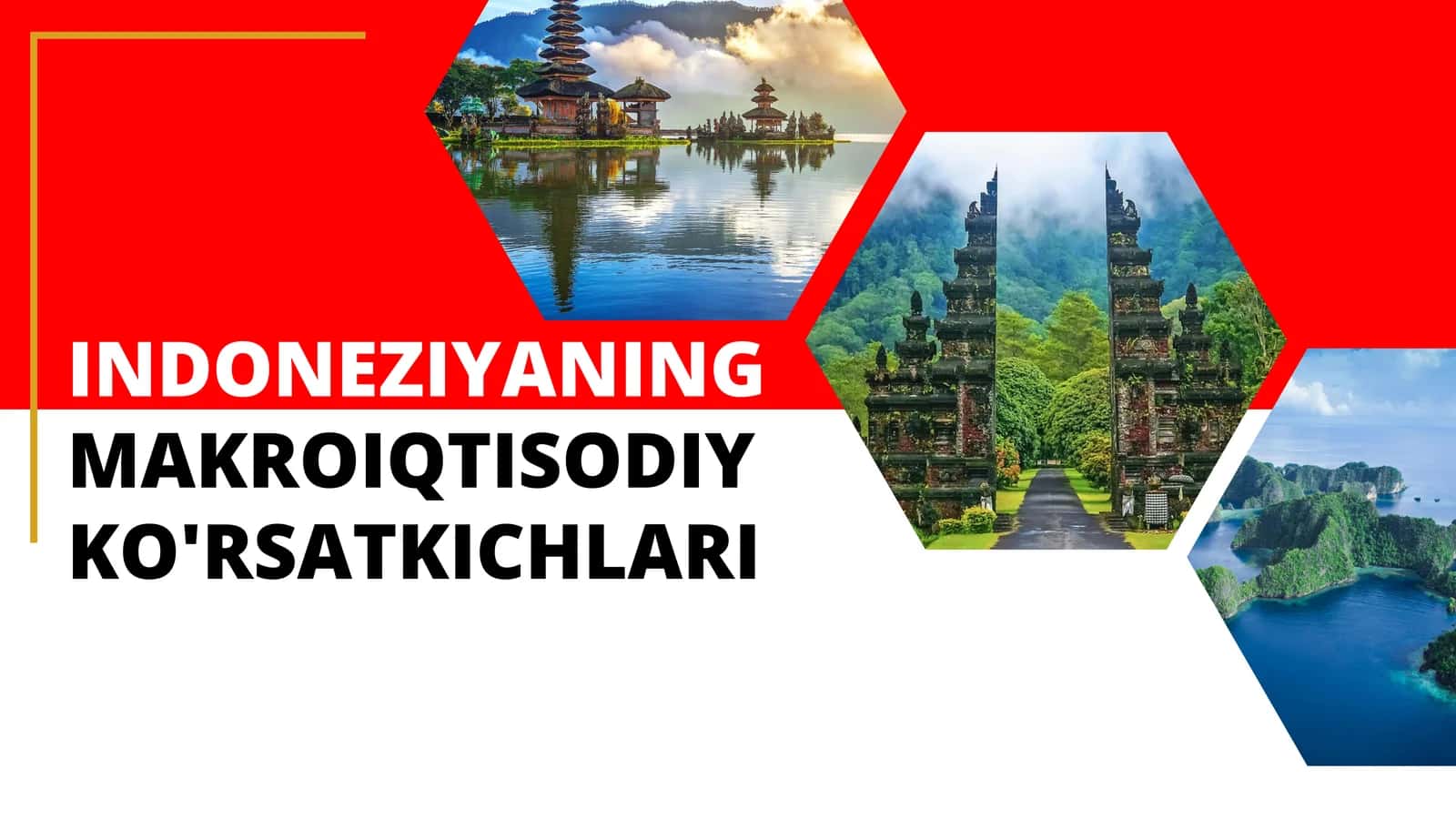 INDONEZIYANING MAKROIQTISODIY KO'RSATKICHLARI