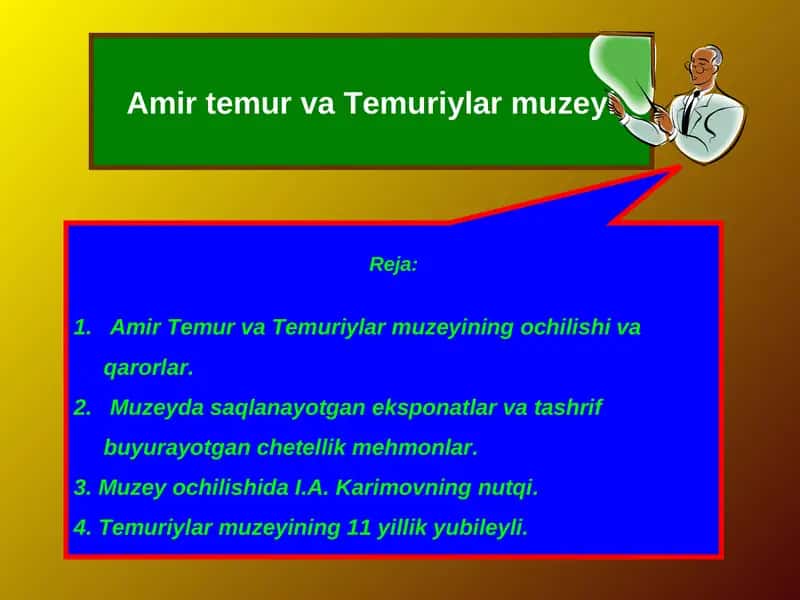Amir Temur va Temuriylar muzeyi