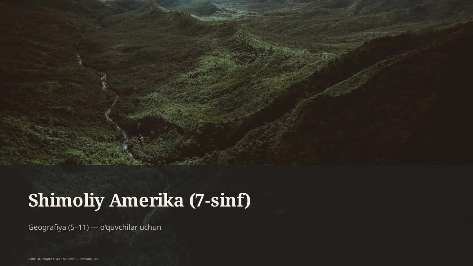 Shimoliy Amerika (7-sinf)