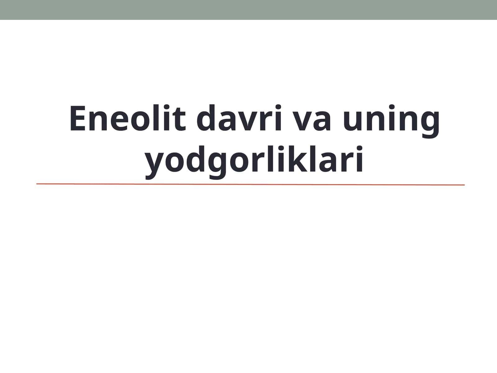 Eneolit davri