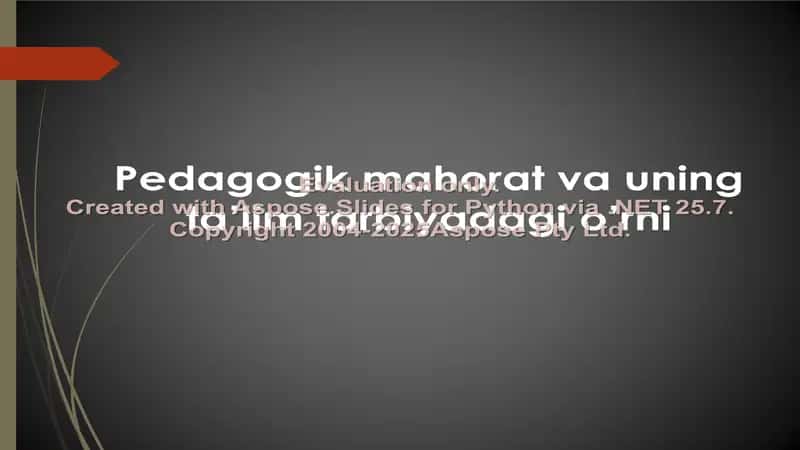 Pedagogik mahorat