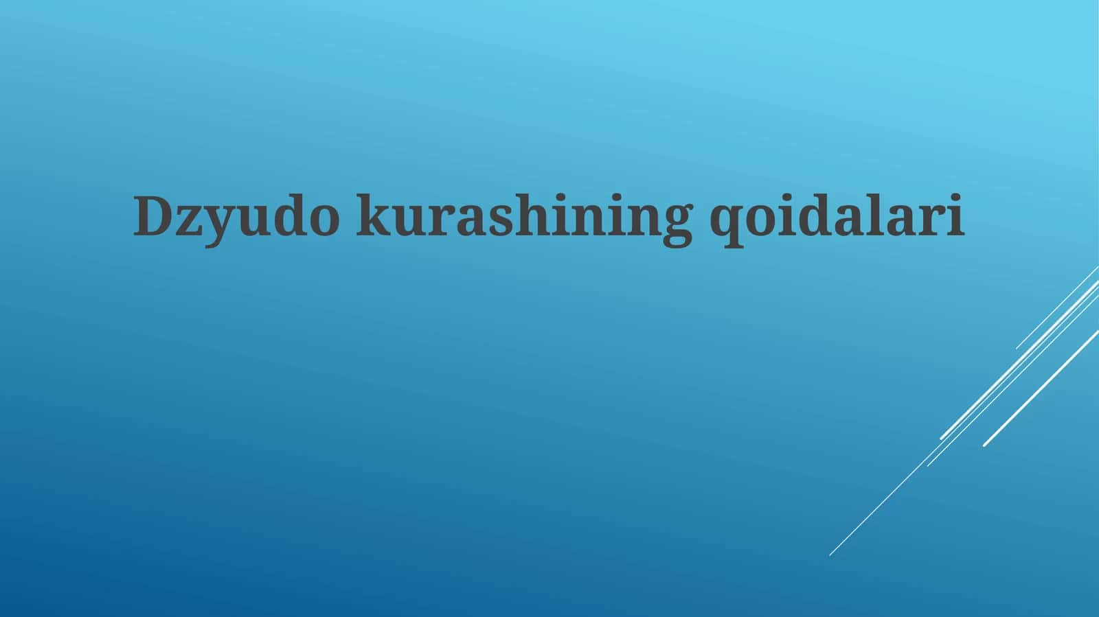 Dzyudokurashiningqoidalari
