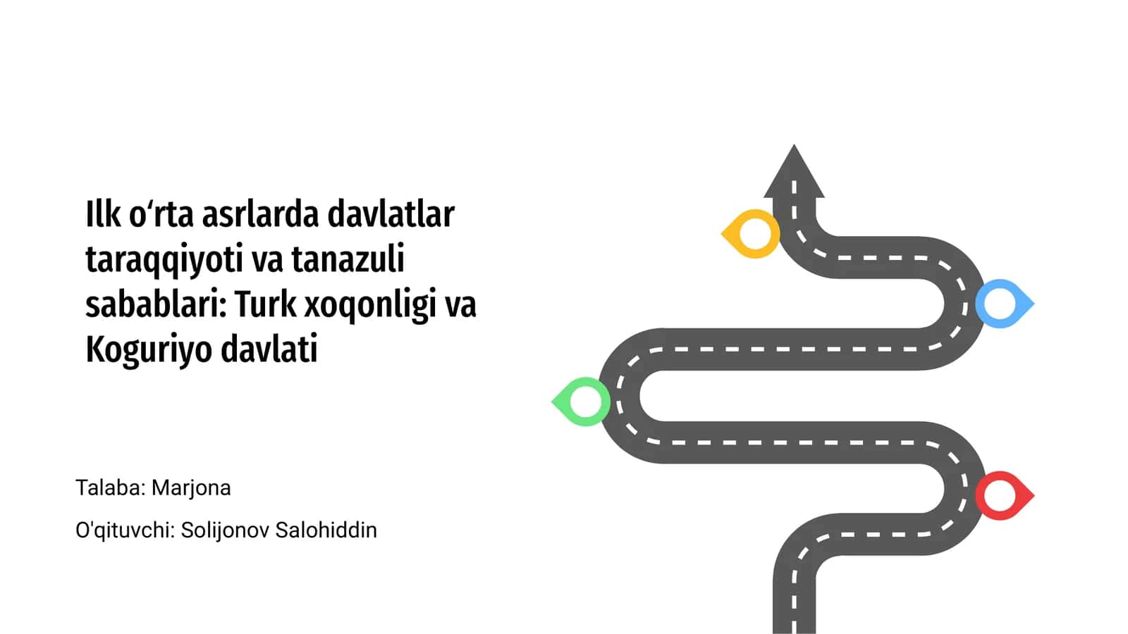Ilk oʻrta asrlarda davlatlar taraqqiyoti va tanazuli sabablari: Turk xoqonligi va Koguriyo davlati